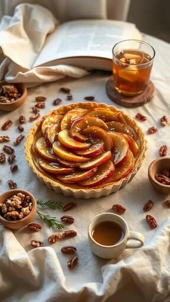 salted caramel apple tart