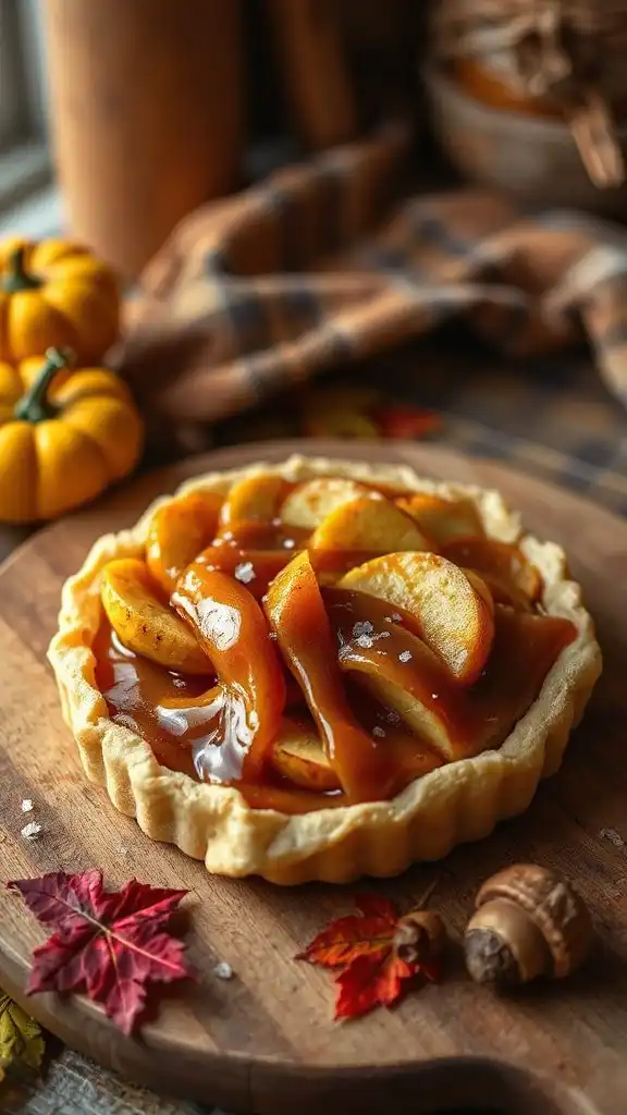 salted caramel apple tart