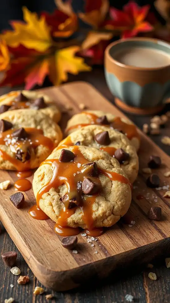 salted caramel chocolate chip cookies