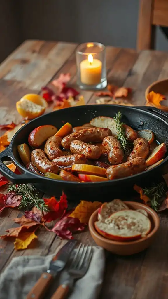 sausage and apple skillet