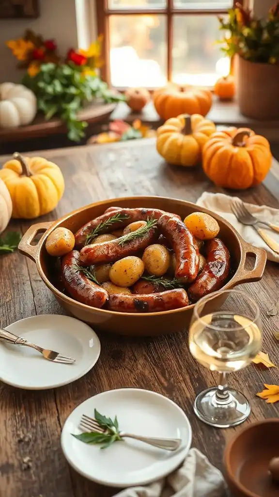 sausage and potato bake