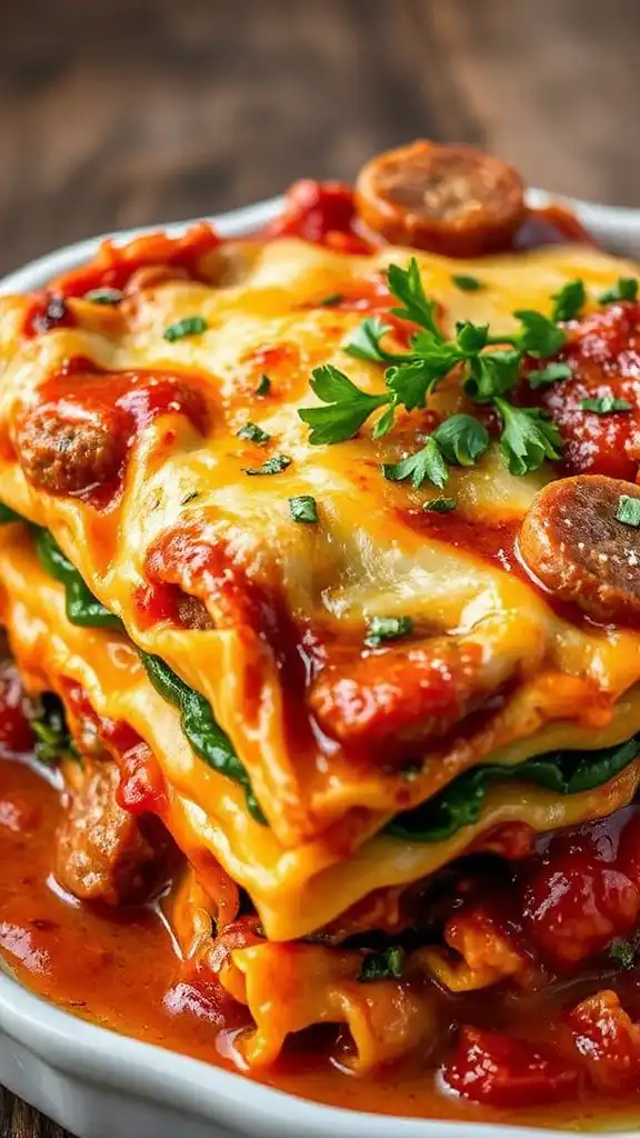 sausage and swiss chard dish