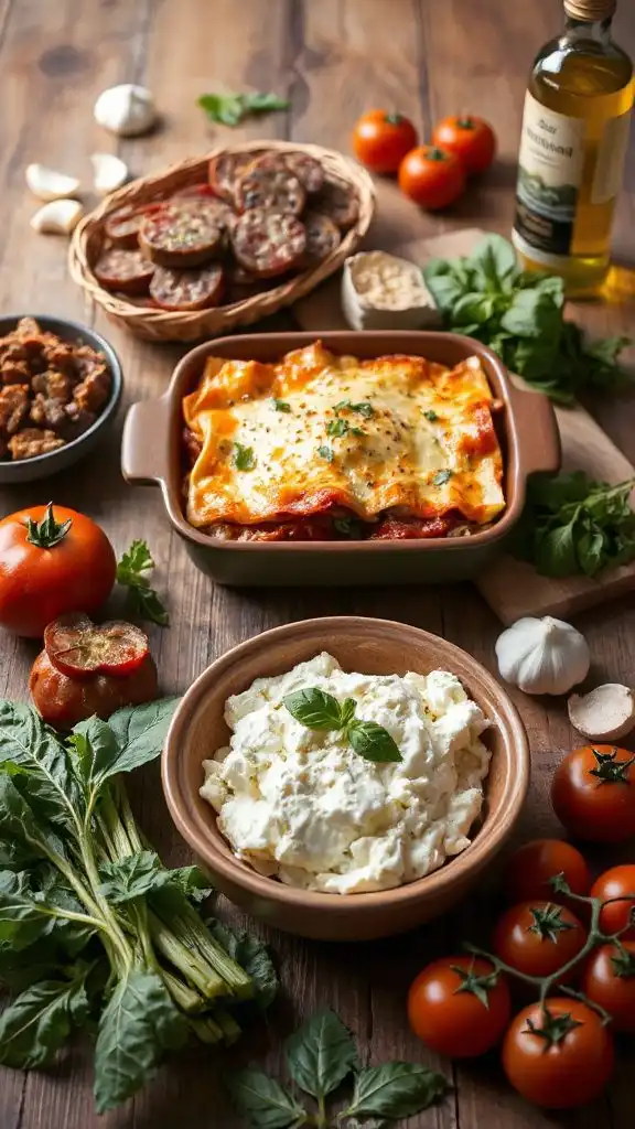 sausage and swiss chard lasagna