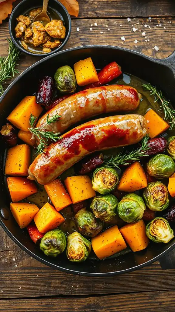 sausage and vegetable roast