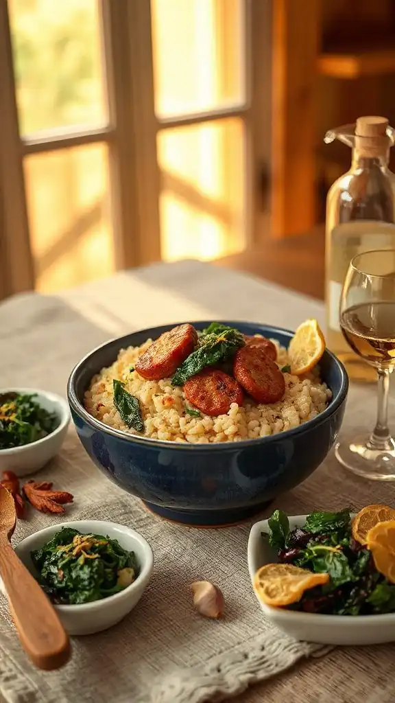 sausage collard greens risotto sausage collard greens risotto