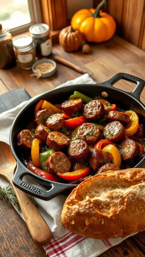 sausage peppers one pan meal