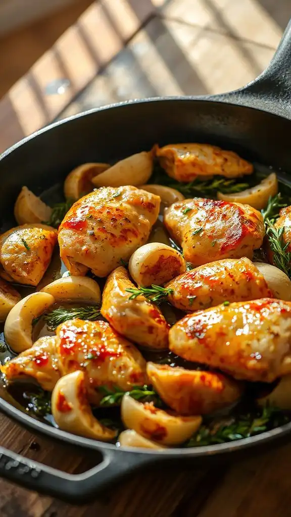 saut ed garlic enhances flavors