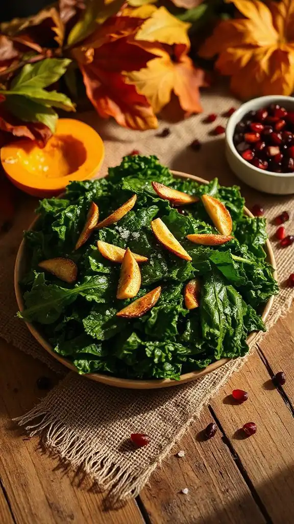 saut ed kale with garlic