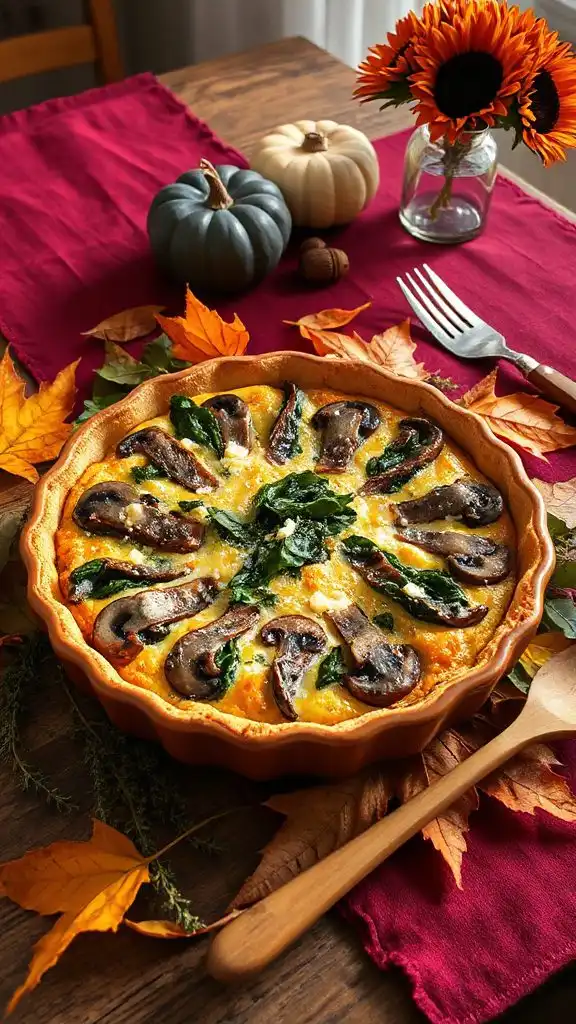 saut ed spinach and mushrooms