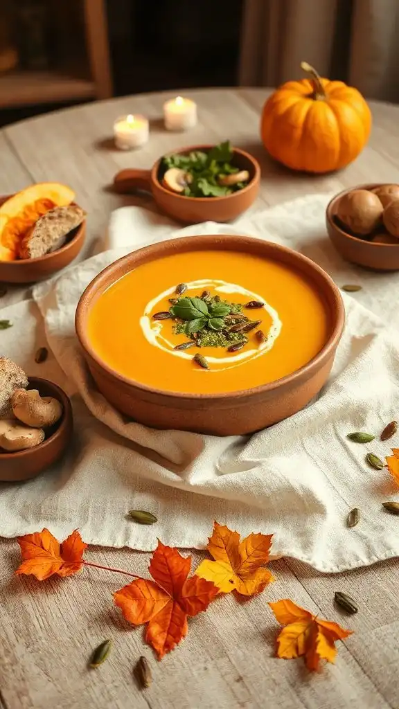 savory and creamy pumpkin soup