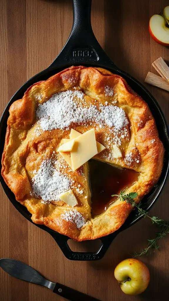 savory apple cheddar pancake