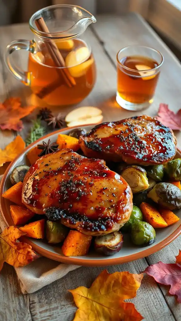 savory apple cider pork chops