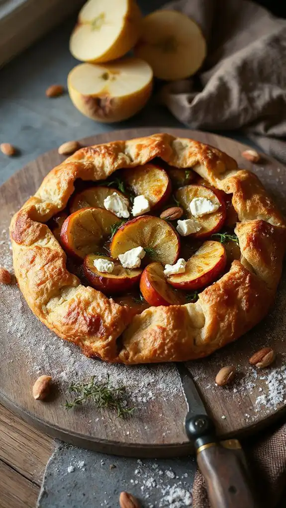 savory apple fennel galette