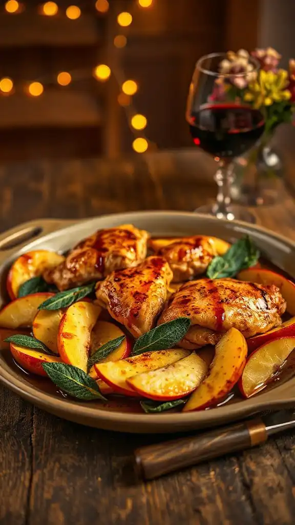 savory apple sage chicken