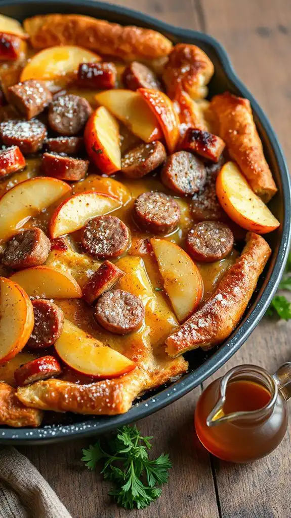 savory apple sausage casserole
