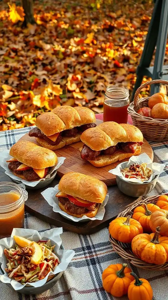 savory apple sausage sliders