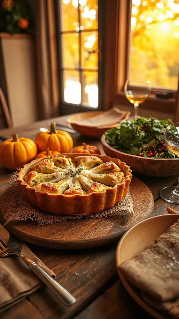 savory artichoke cheese tart