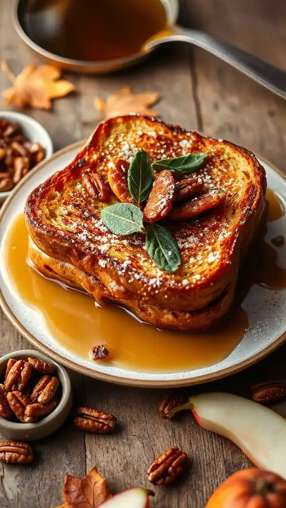 savory autumn inspired french toast
