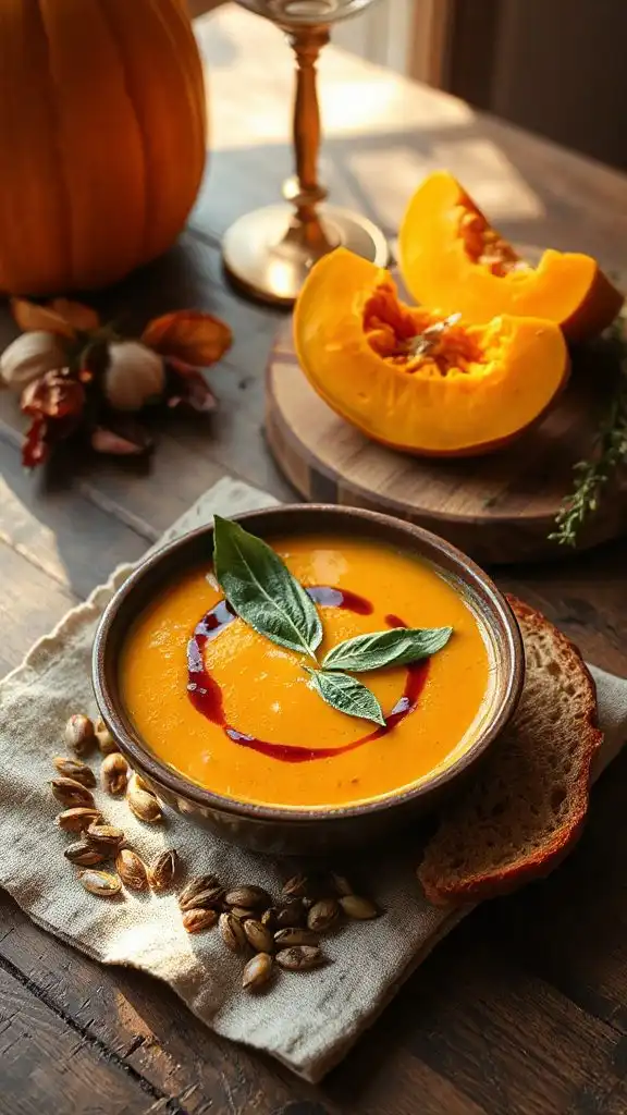 savory autumn pumpkin soup