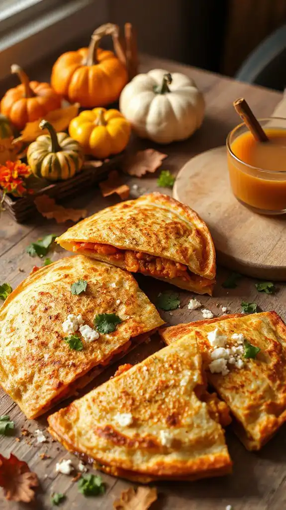 savory autumn quesadilla recipe