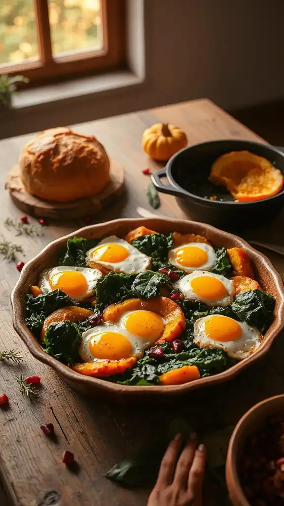 savory autumn vegetable egg bake