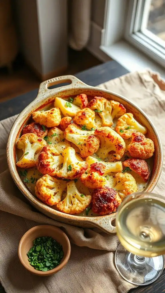 savory baked cauliflower potatoes