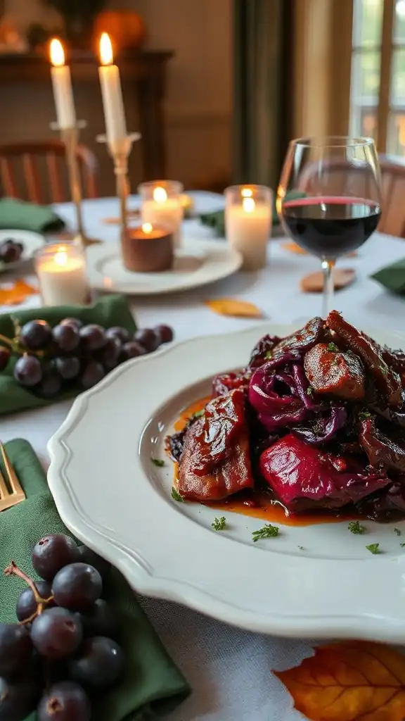 savory beef and cabbage