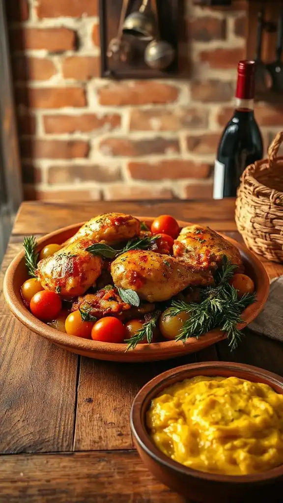 savory braised chicken dish