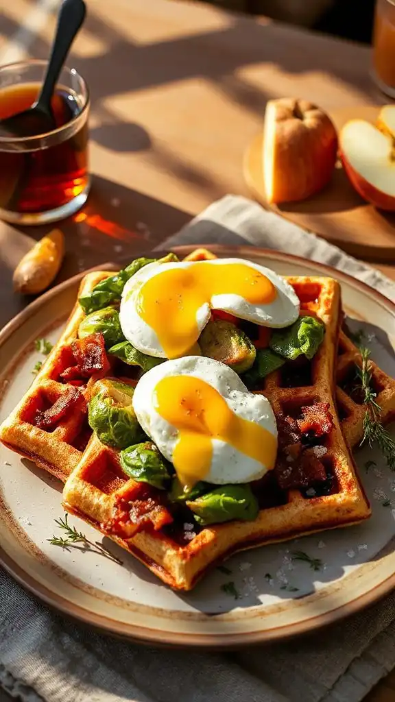 savory brussels sprouts waffles savory brussels sprouts waffles