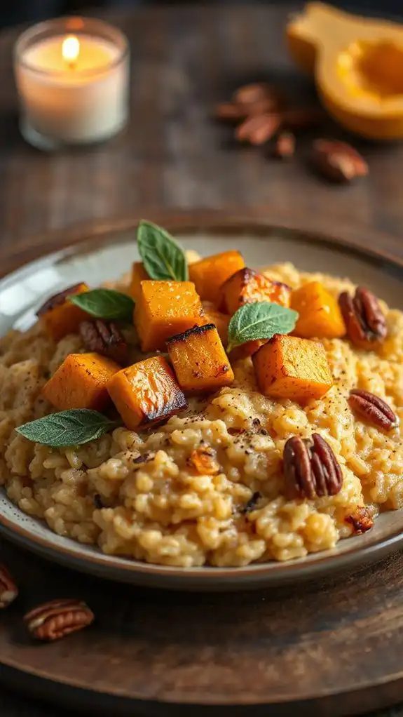 savory butternut squash risotto