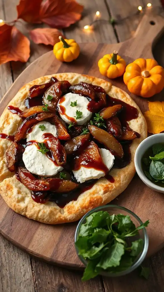 savory caramelized onion flatbread