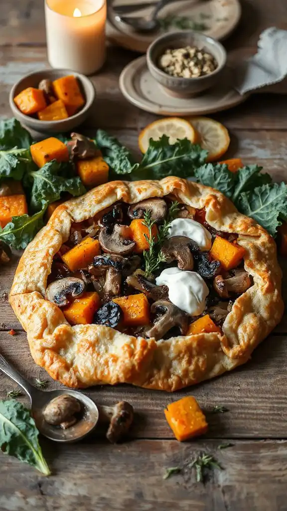 savory caramelized onion galette