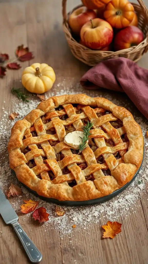 savory caramelized onion pie