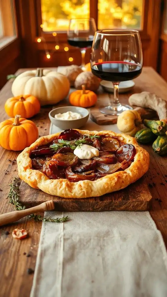 savory caramelized onion tart