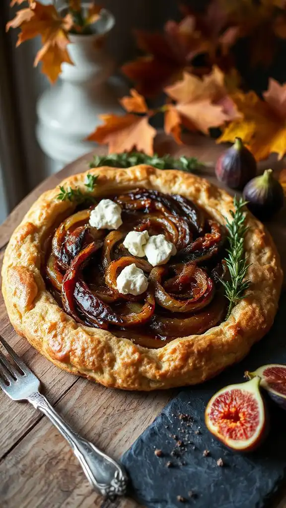savory caramelized onion tart