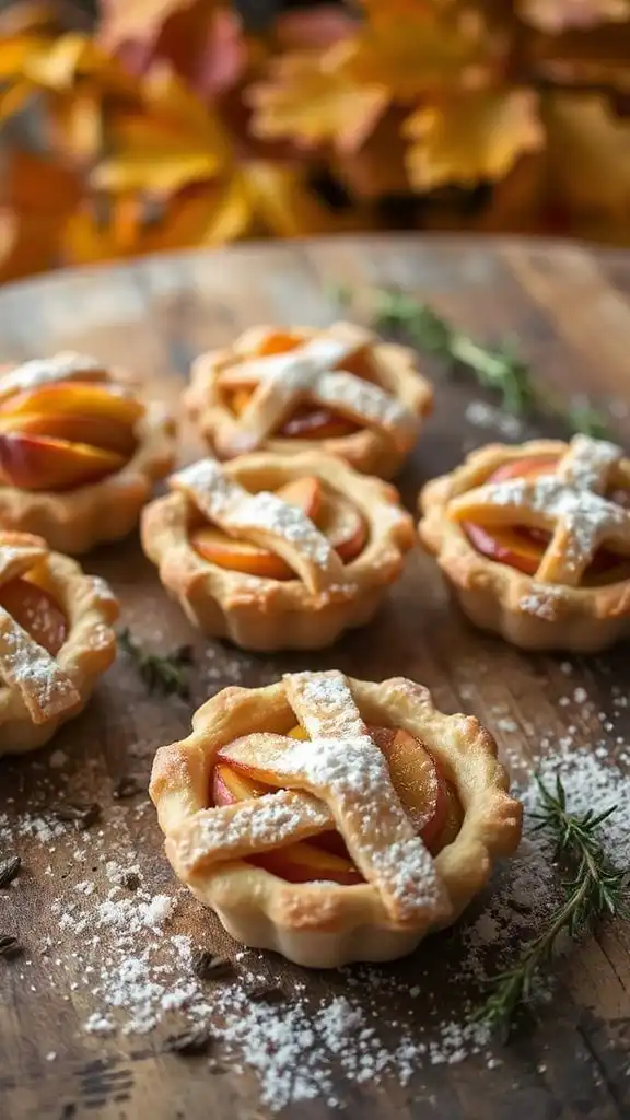 savory cheddar apple tarts