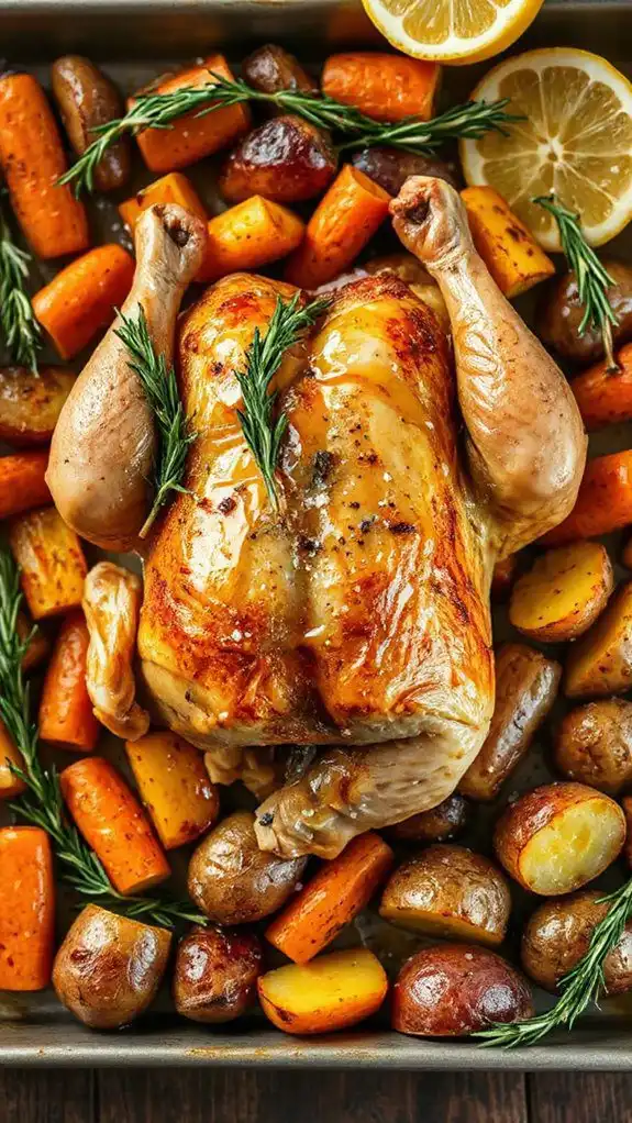 savory chicken with carrots