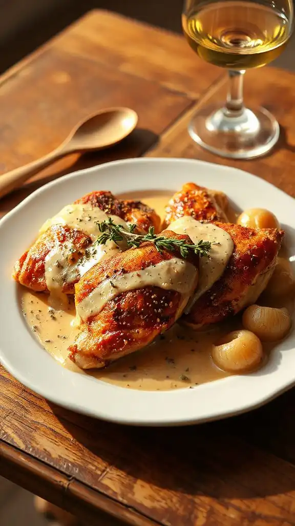 savory creamy dijon chicken