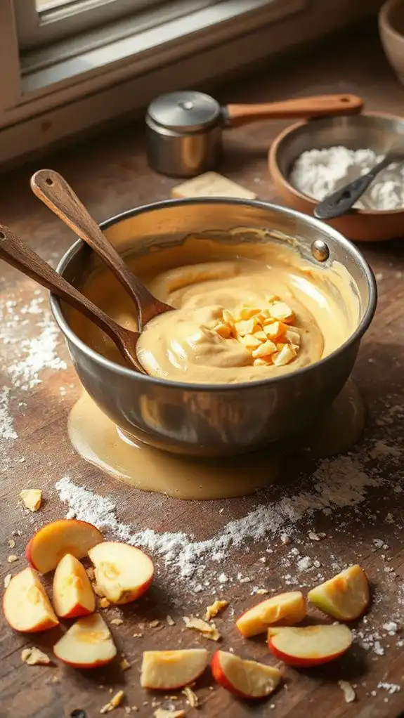 savory dutch babies batter mixing