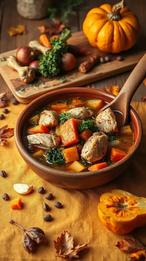 savory fall chicken stew