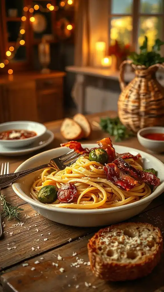 savory fall pasta dish