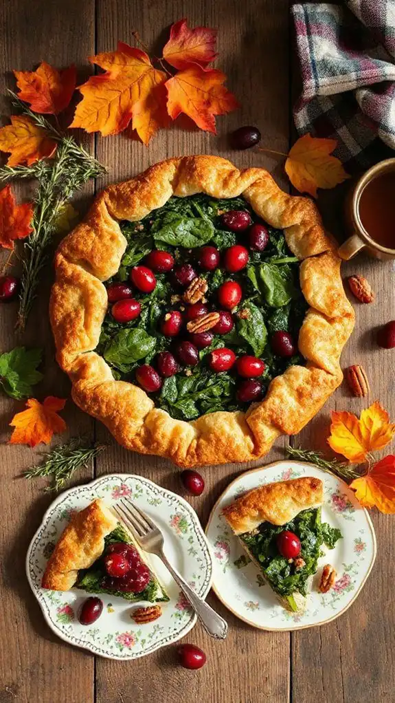 savory festive spinach pie