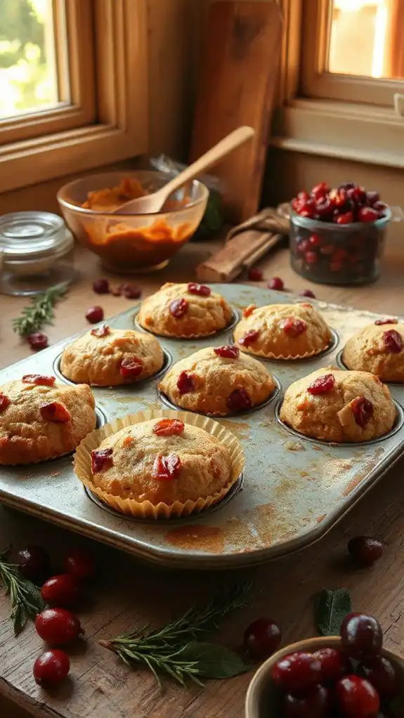 savory gingerbread stuffing muffins