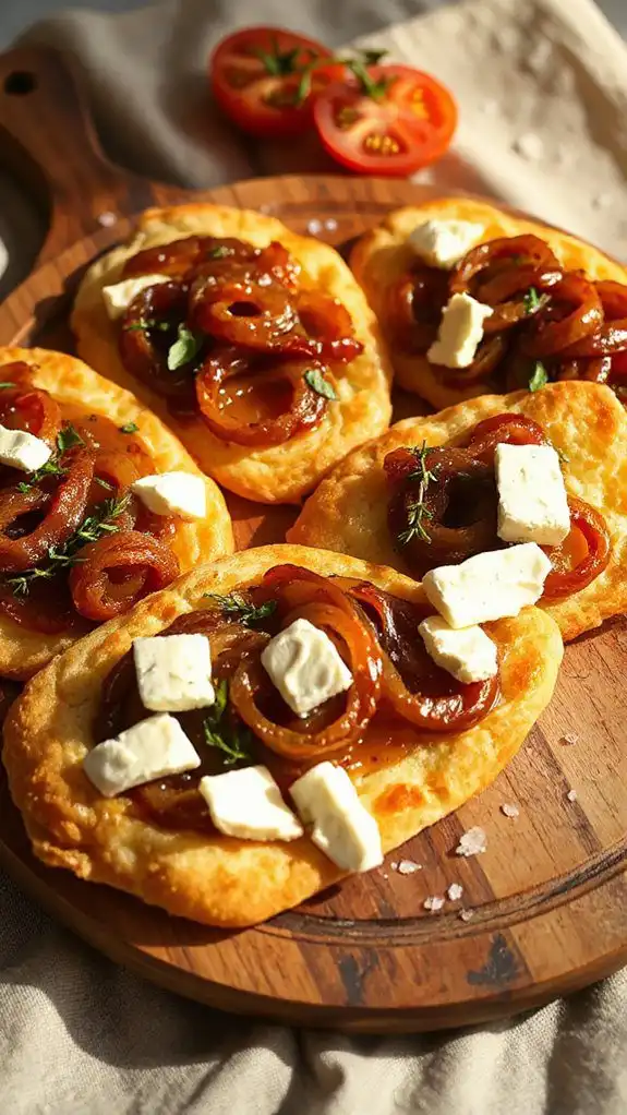 savory goat cheese flatbread