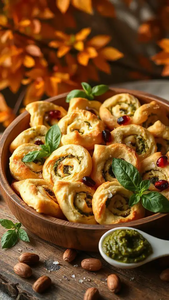 savory goat cheese palmiers