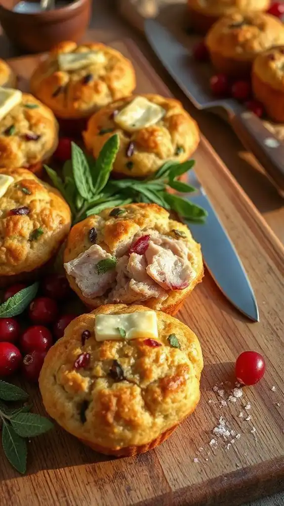 savory holiday stuffing muffins