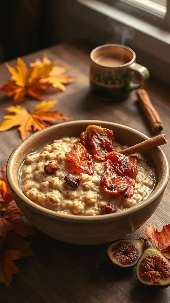 savory maple bacon oatmeal
