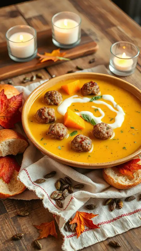 savory meatball pumpkin soup savory meatball pumpkin soup
