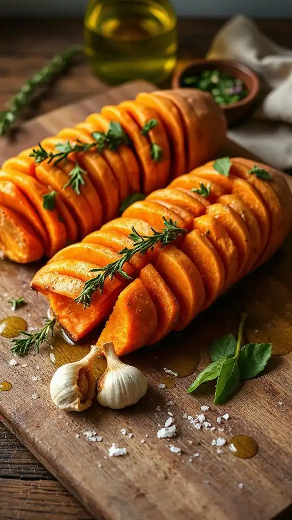 savory mediterranean hasselback sweet potatoes savory mediterranean hasselback sweet potatoes