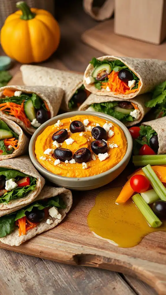 savory mediterranean pumpkin hummus